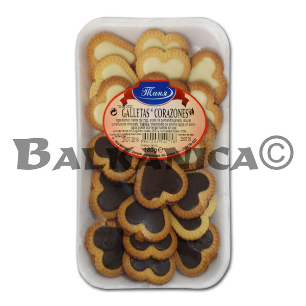 180 G BISCUITS HEARTS TANYA