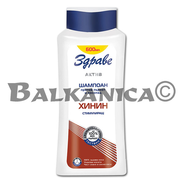 600 ML SHAMPOOING ANTIPELLICULAIRE STIMULANT ZDRAVE