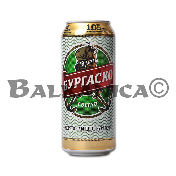0.5 L BEER CAN BURGASKO 4.4%-10.2P