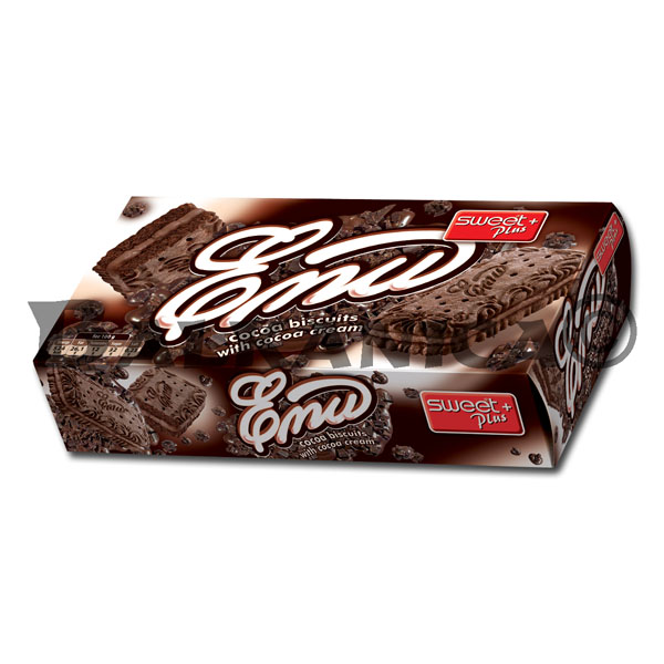 160 G BISCUITS CACAO SANDWICH EMU SWEET+