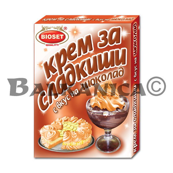 50 G CREME POUR TARTE DE CHOCOLAT BIOSET 50 G CREME POUR TARTE DE CHOCOLAT BIOSET