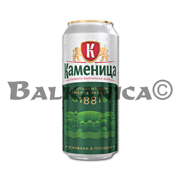 0.5 L BIERE EN CANETTE CLAIR KAMENITZA 4.4%-10.2P